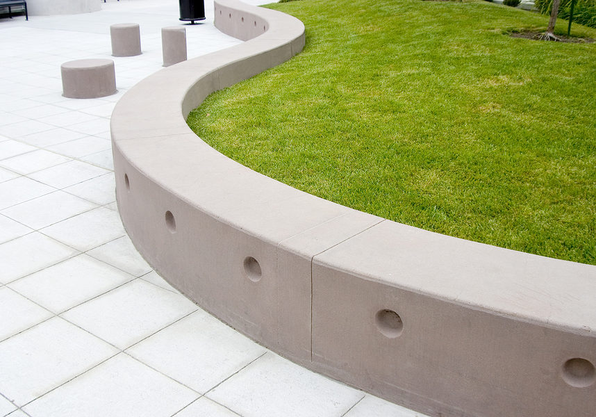 a very modern treatment to a public area.